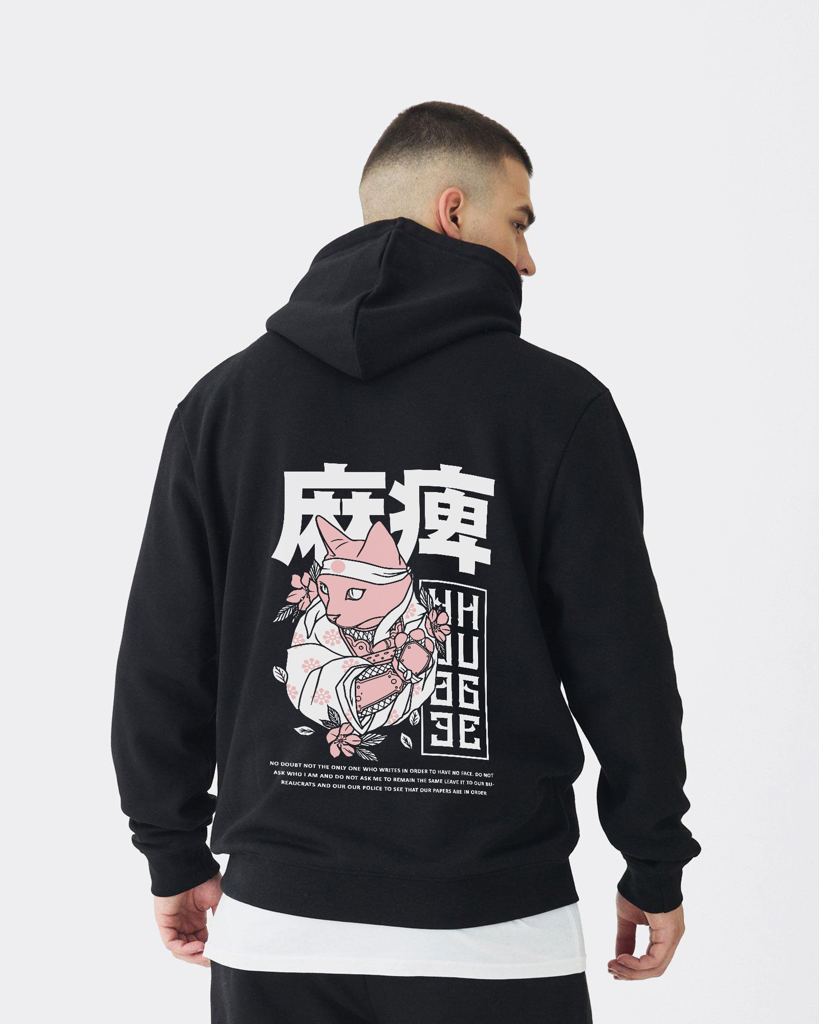 Shinobi Kitty Black Hoodie