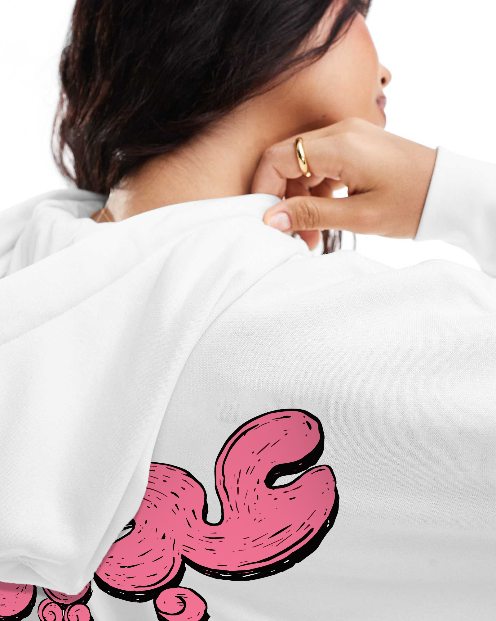 Wonder Arabic White Hoodie 