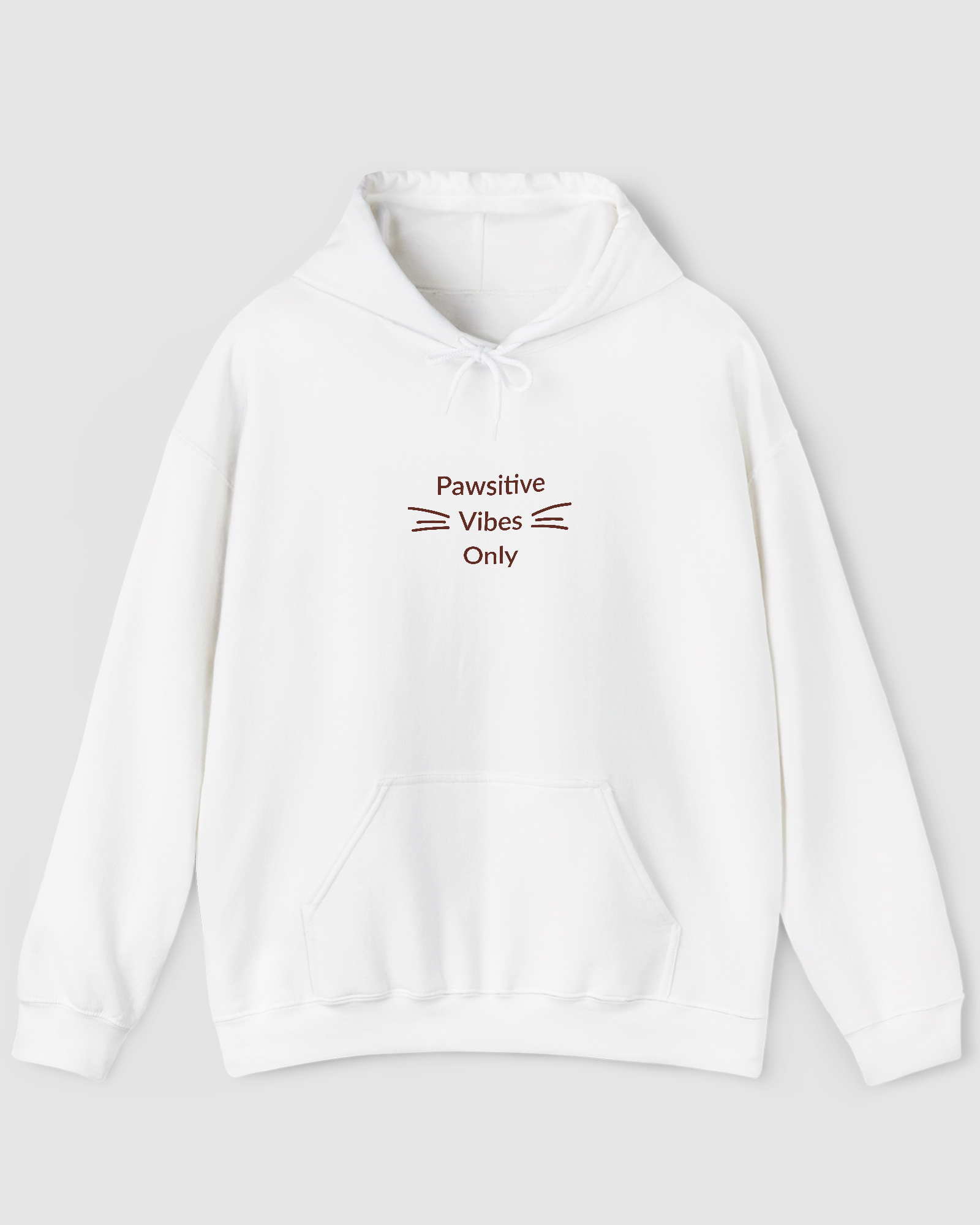 Pawsitive Kittie White Hoodie