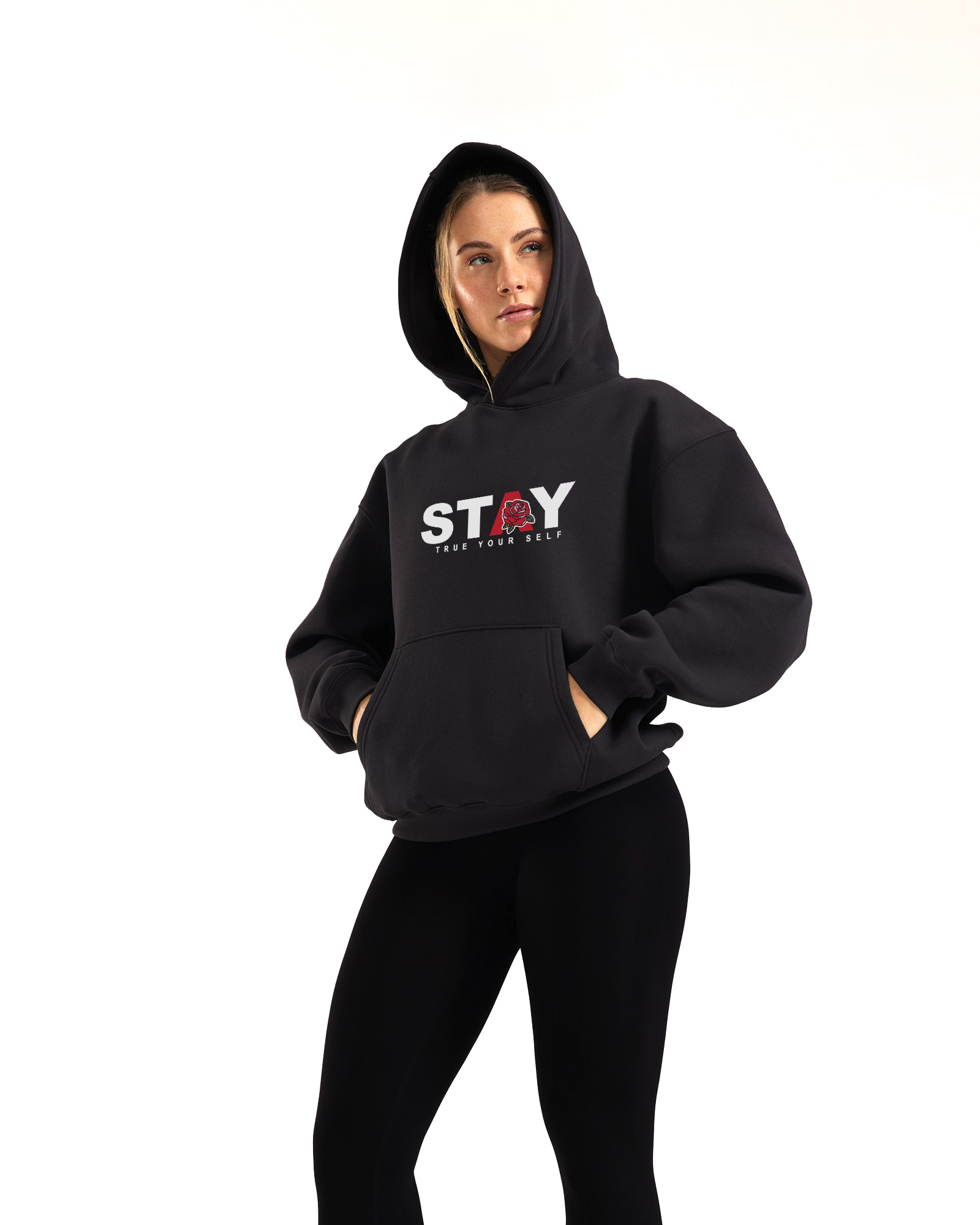Stay Blended Black Hoodie