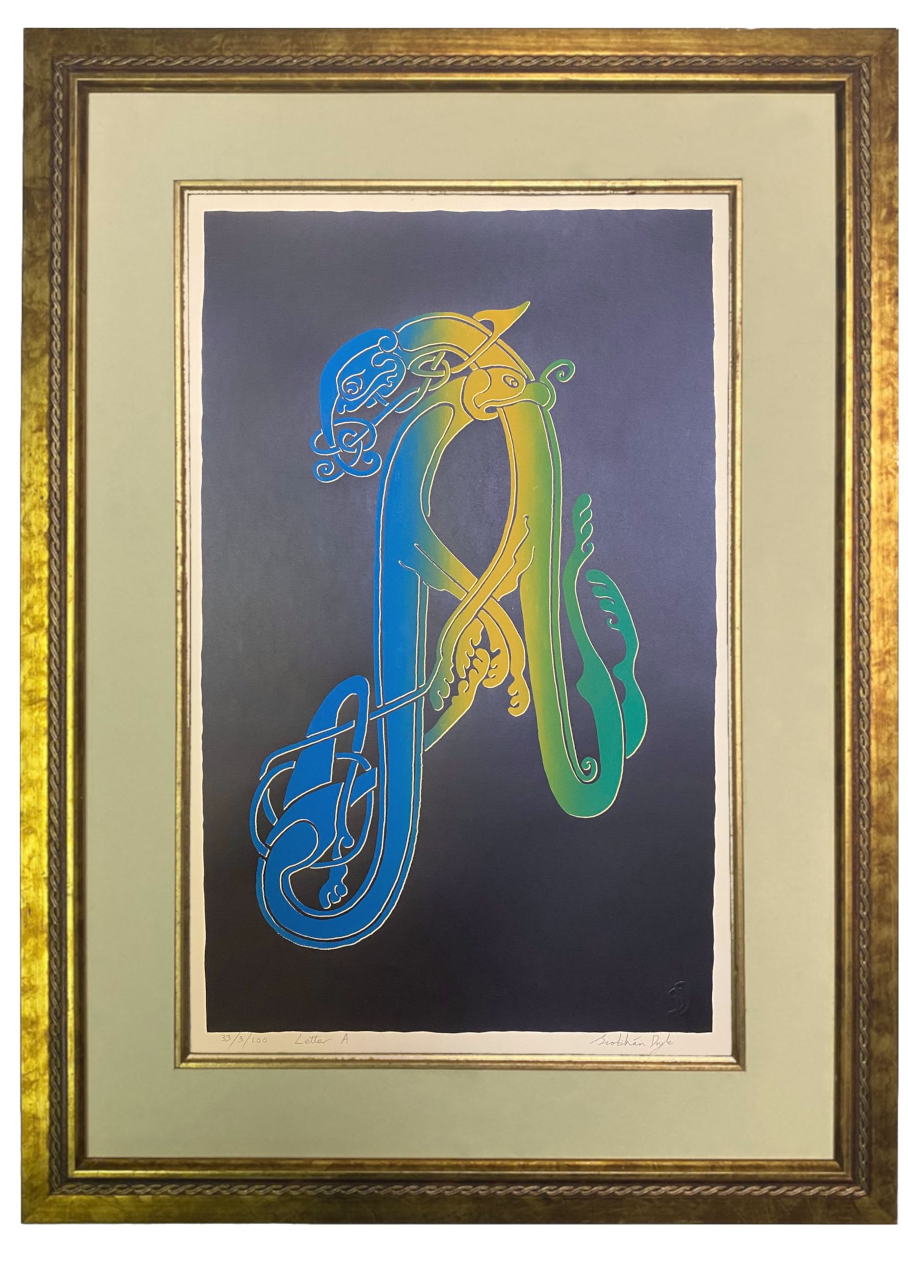 Framed Celtic Letters