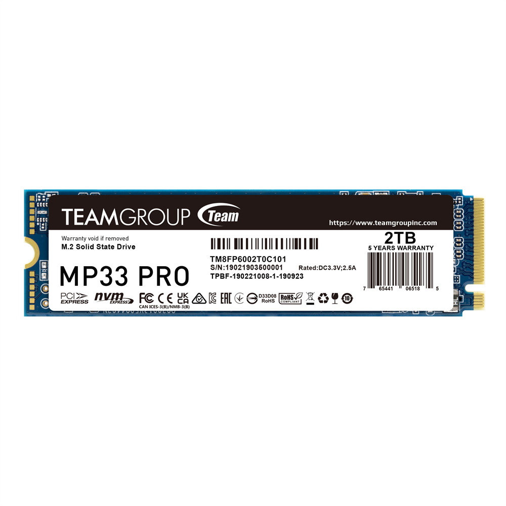 TeamGroup MP33 Pro 2TB M.2 SSD Gen3