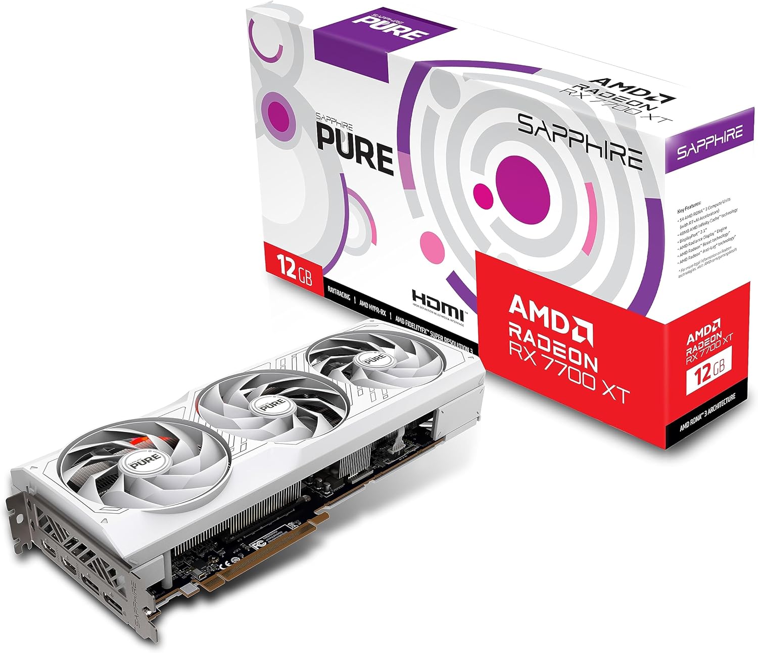 SAPPHIRE PURE RX 7700 XT GAMING OC 12G