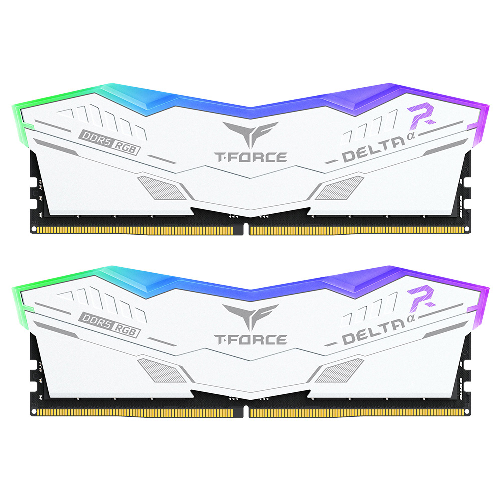 Tforce Delta RGB (32GB) 2X16 6400Mhz DDR5 CL32 - WHT