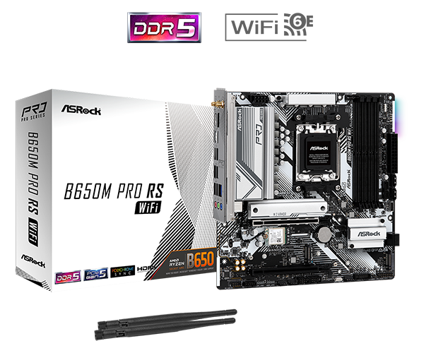 Asrock B650M Pro RS (WIFI+BT) AM5