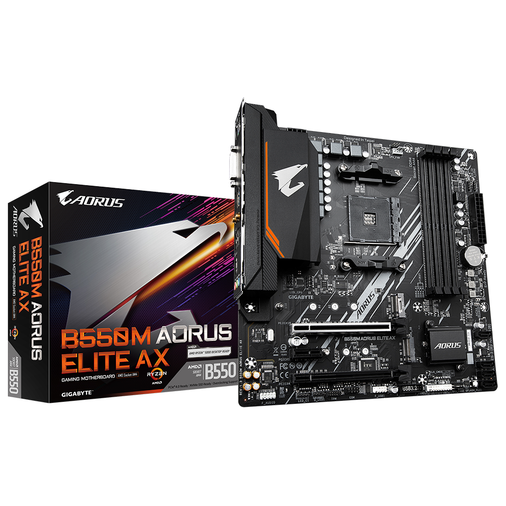 Gigabyte B550M Aorus Elite (WiFi+BT) AX AM4