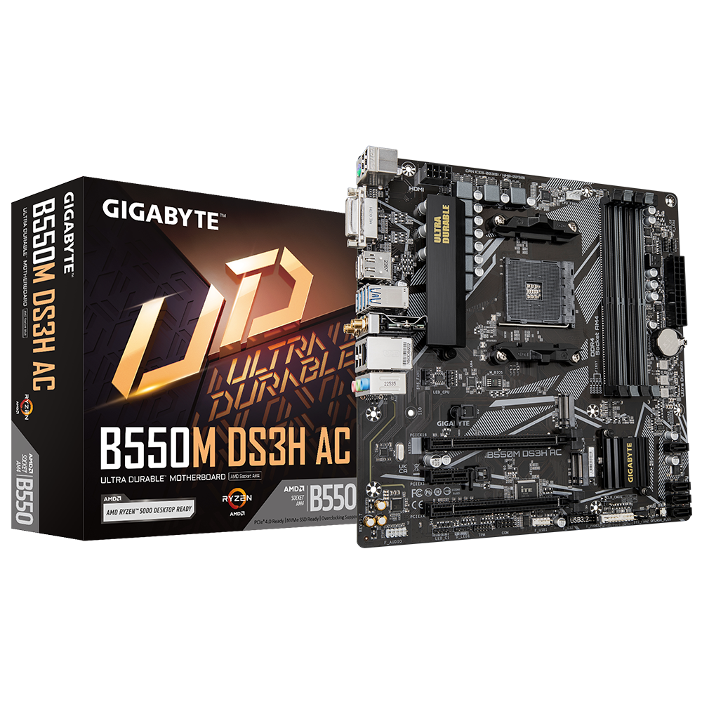 Gigabyte B550M DS3H AC (WiFi+BT) AM4