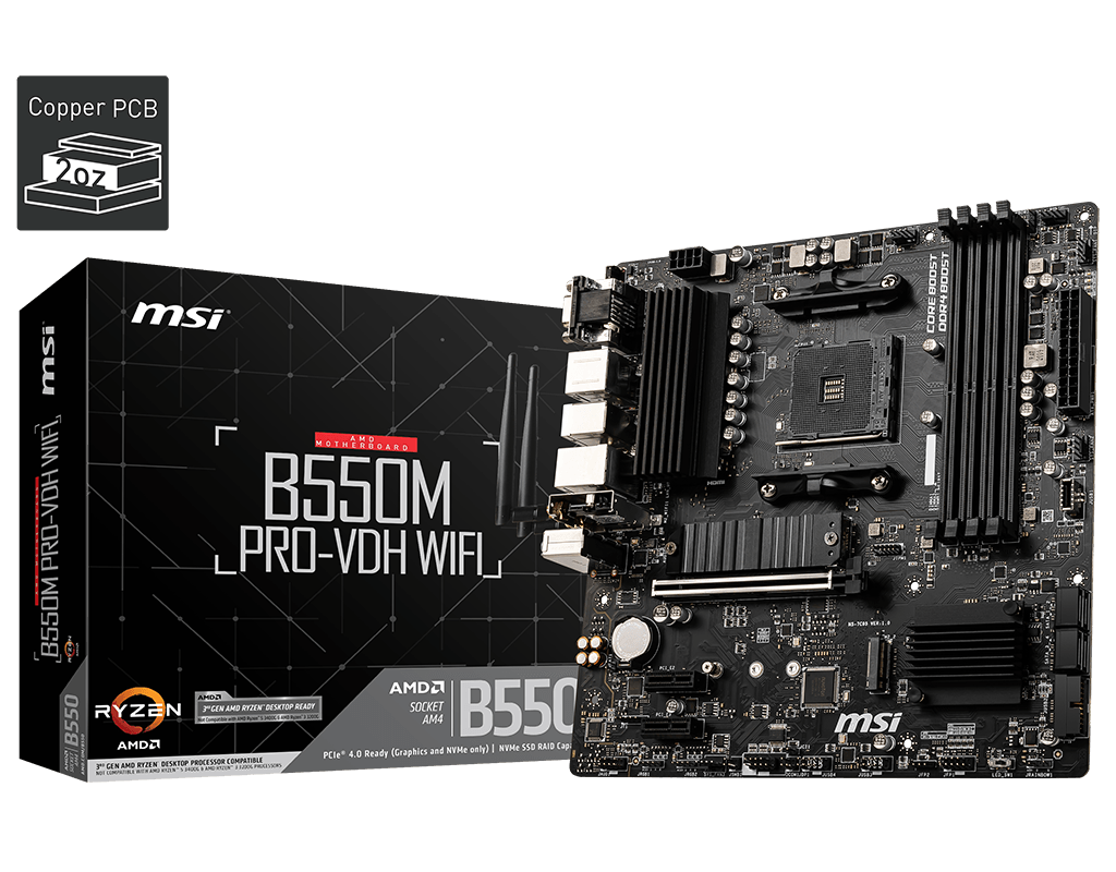 MSI B550M Pro VDH (WIFI+BT)