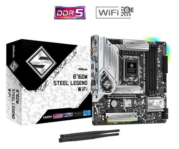 Asrock B760M Steel Legend Wifi DDR5
