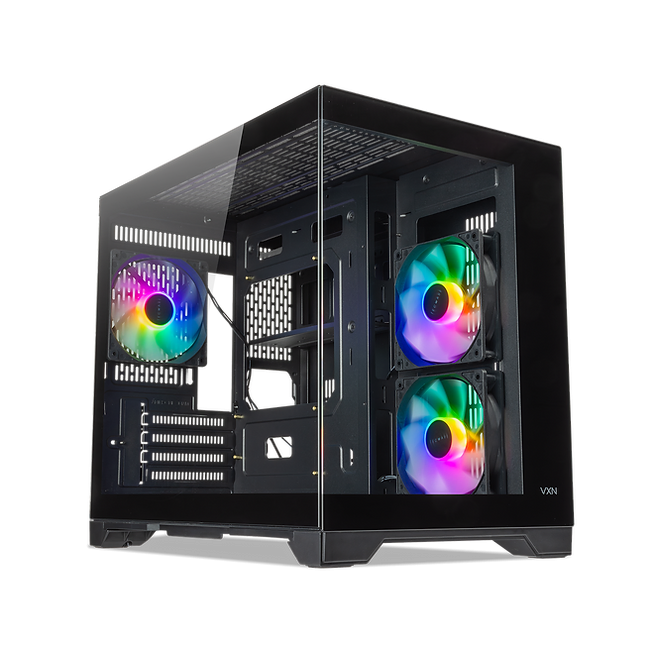 Tecware VXN EVO TG MATX - BLK (3x Fans)