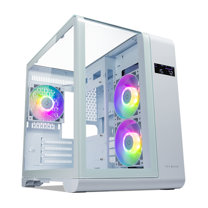 Tecware Arc MATX - WHT (3x Fans)