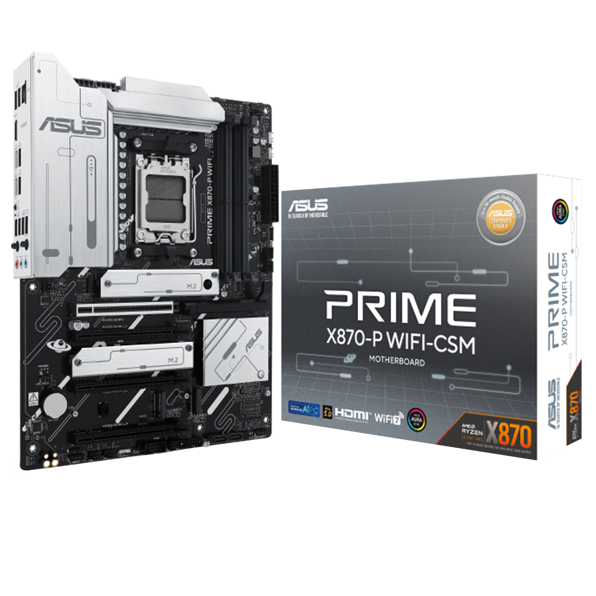ASUS PRIME X870-P WIFI-CSM AM5 DDR5 MOTHERBOARD