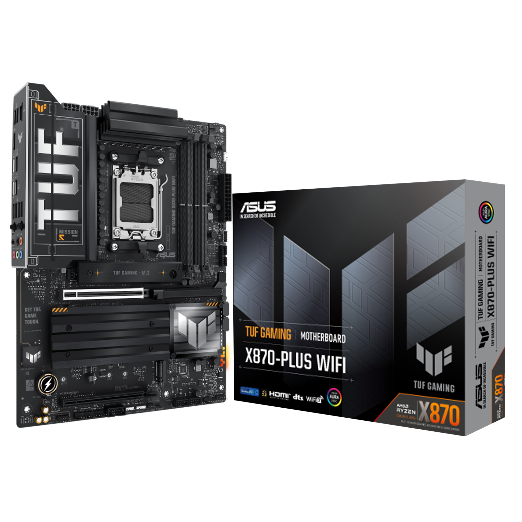 ASUS TUF GAMING X870 PLUS WIFI AM5 DDR5 MOTHERBOARD