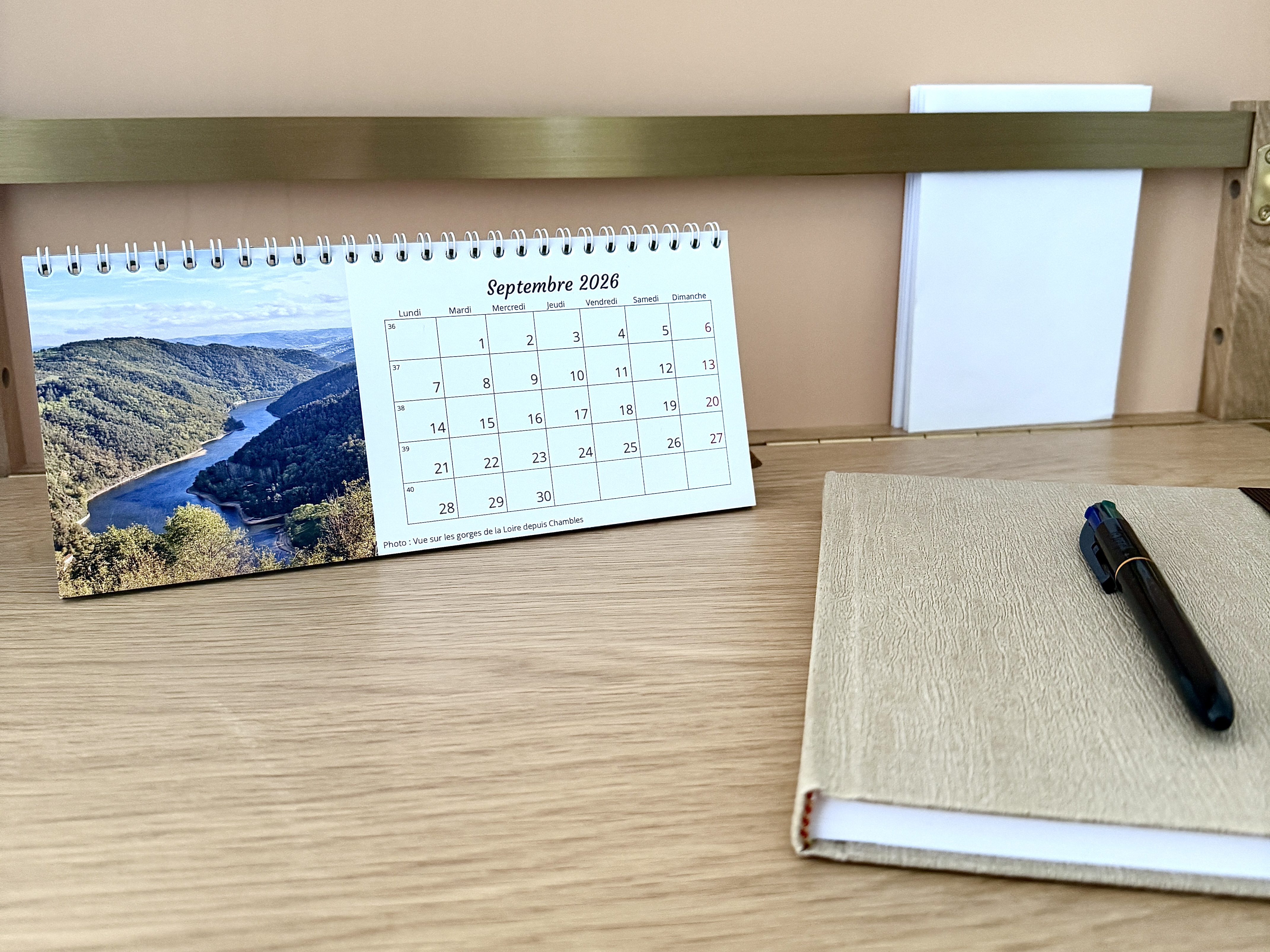 Calendrier de bureau 2026