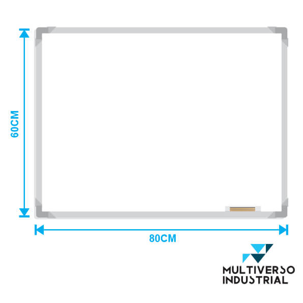 TABLERO BORRABLE ACRÍLICO BLANCO 80X60CM