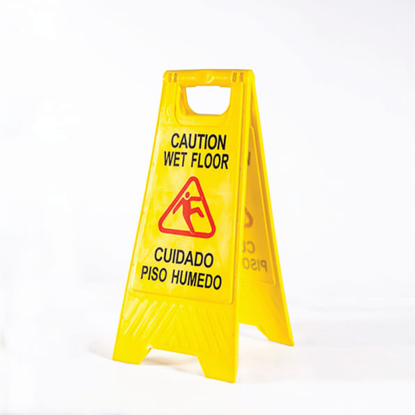 SEÑALIZACIÓN DE PISO HUMEDO DOBLE CARA 60X30CM