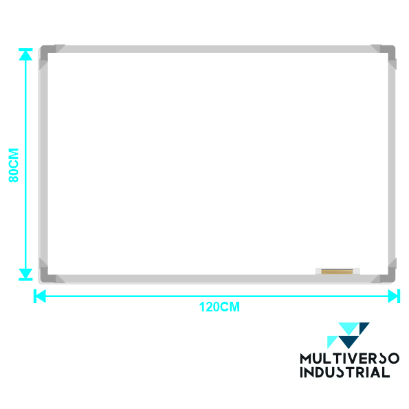 TABLERO BORRABLE ACRÍLICO BLANCO 120X80CM