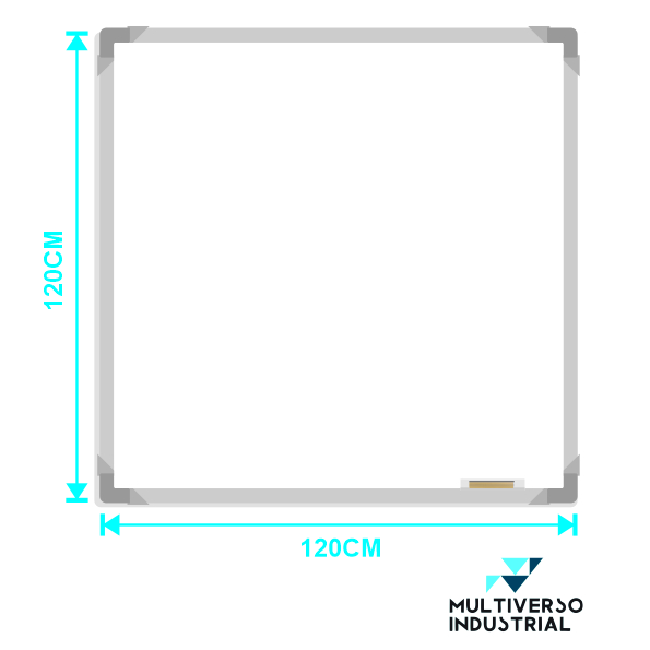 TABLERO BORRABLE ACRÍLICO BLANCO 120X120CM