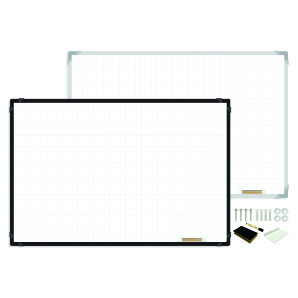 TABLERO BORRABLE ACRÍLICO CUADRICULADO 80X60CM