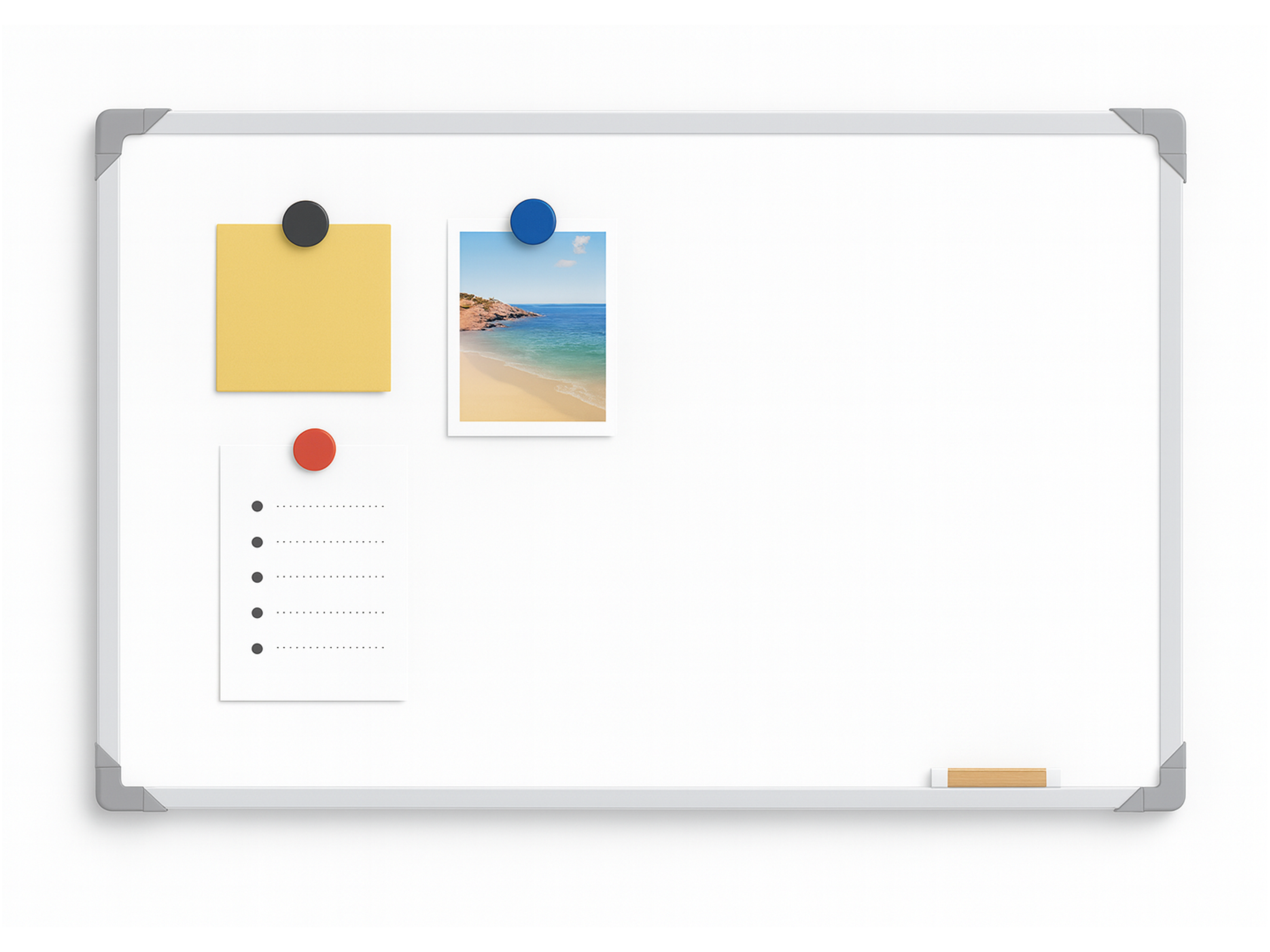 Tablero Borrable Magnético Blanco 120 X 240cm + Kit Obsequio