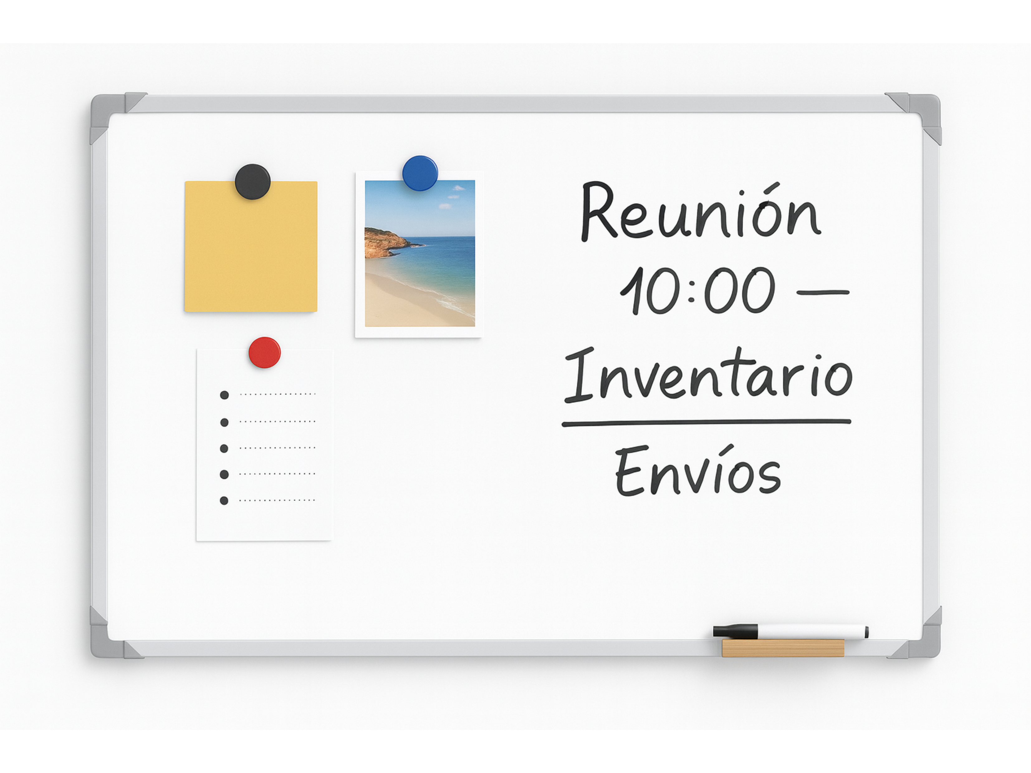 Tablero Borrable Magnético Blanco 120 X 180cm + Kit Obsequio