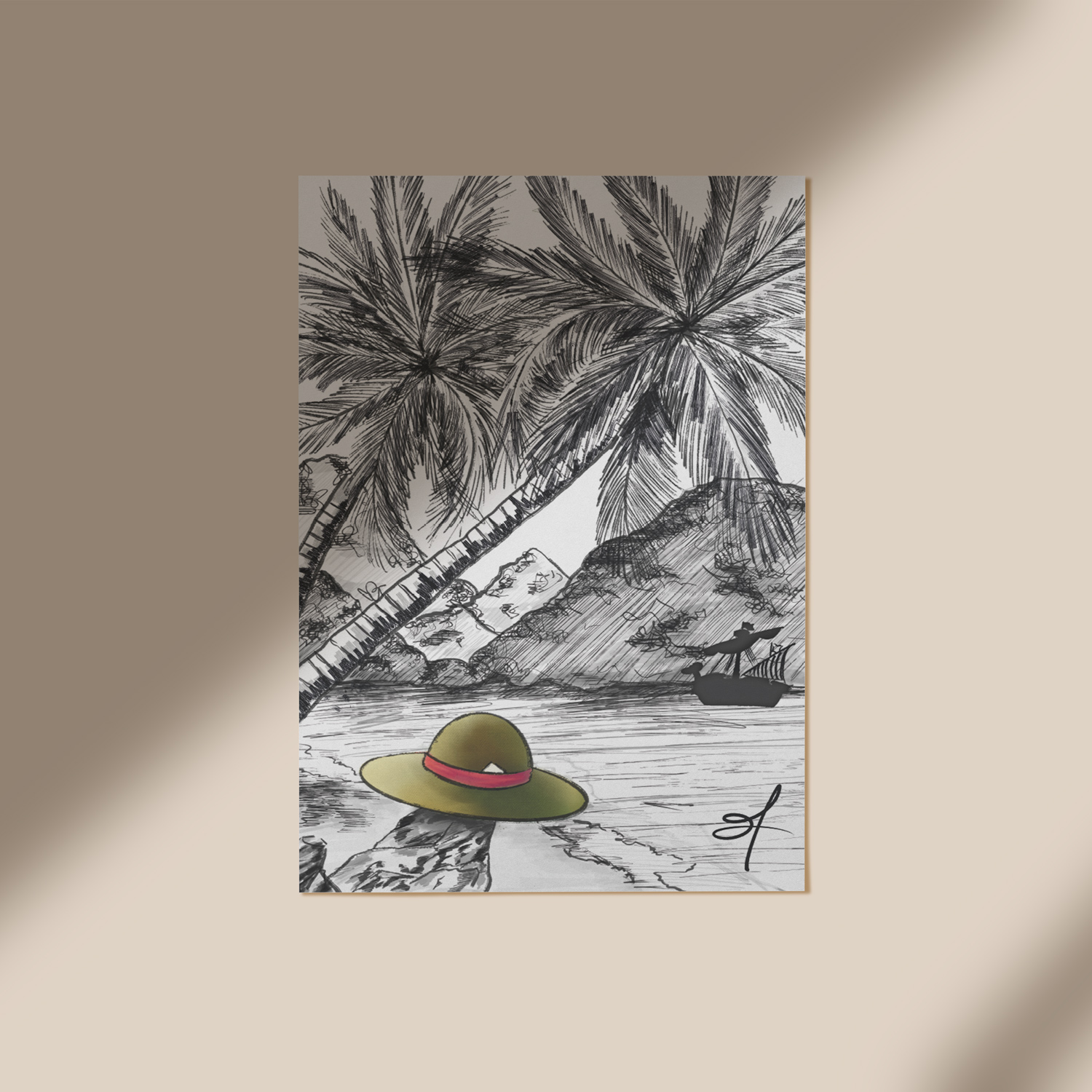 Tahiti : plage de Tautira - One piece