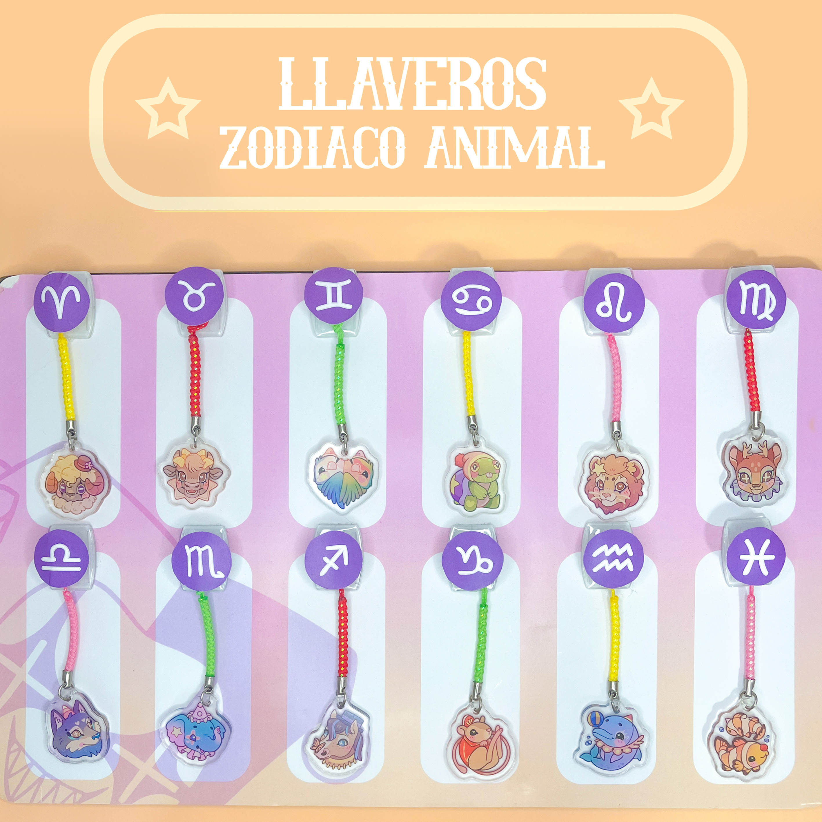 Llaveros zodíaco animal