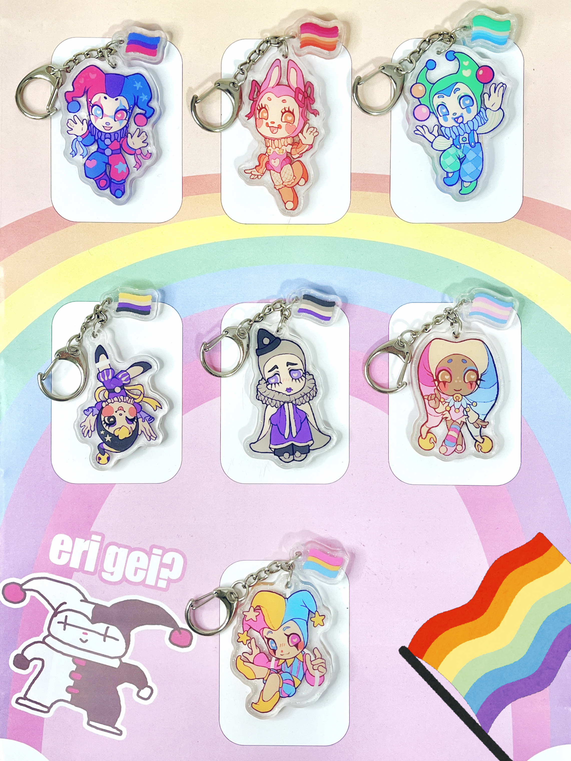 Llaveros LGBT Clowns