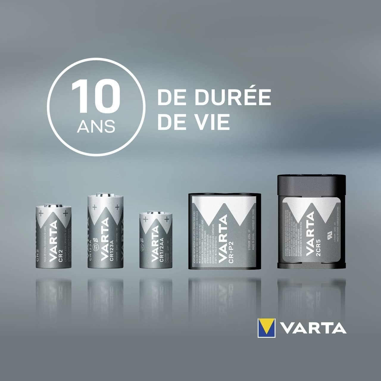 VARTA CR123A (3V) – La Pile Premium Longue Durée & Haute Fiabilité pour Serrure OneKee (Lot de 2)