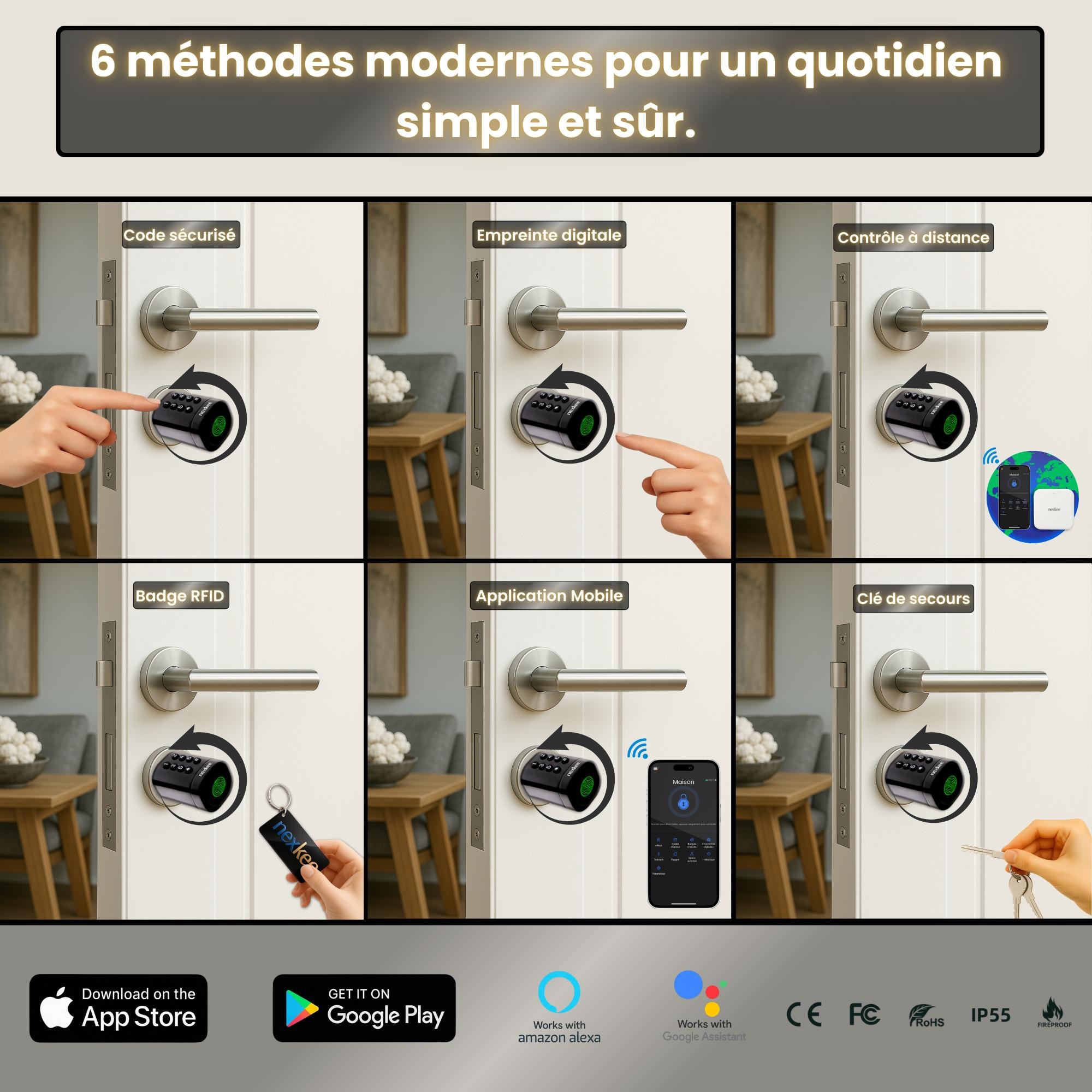 OneKee Black : Serrure Intelligente