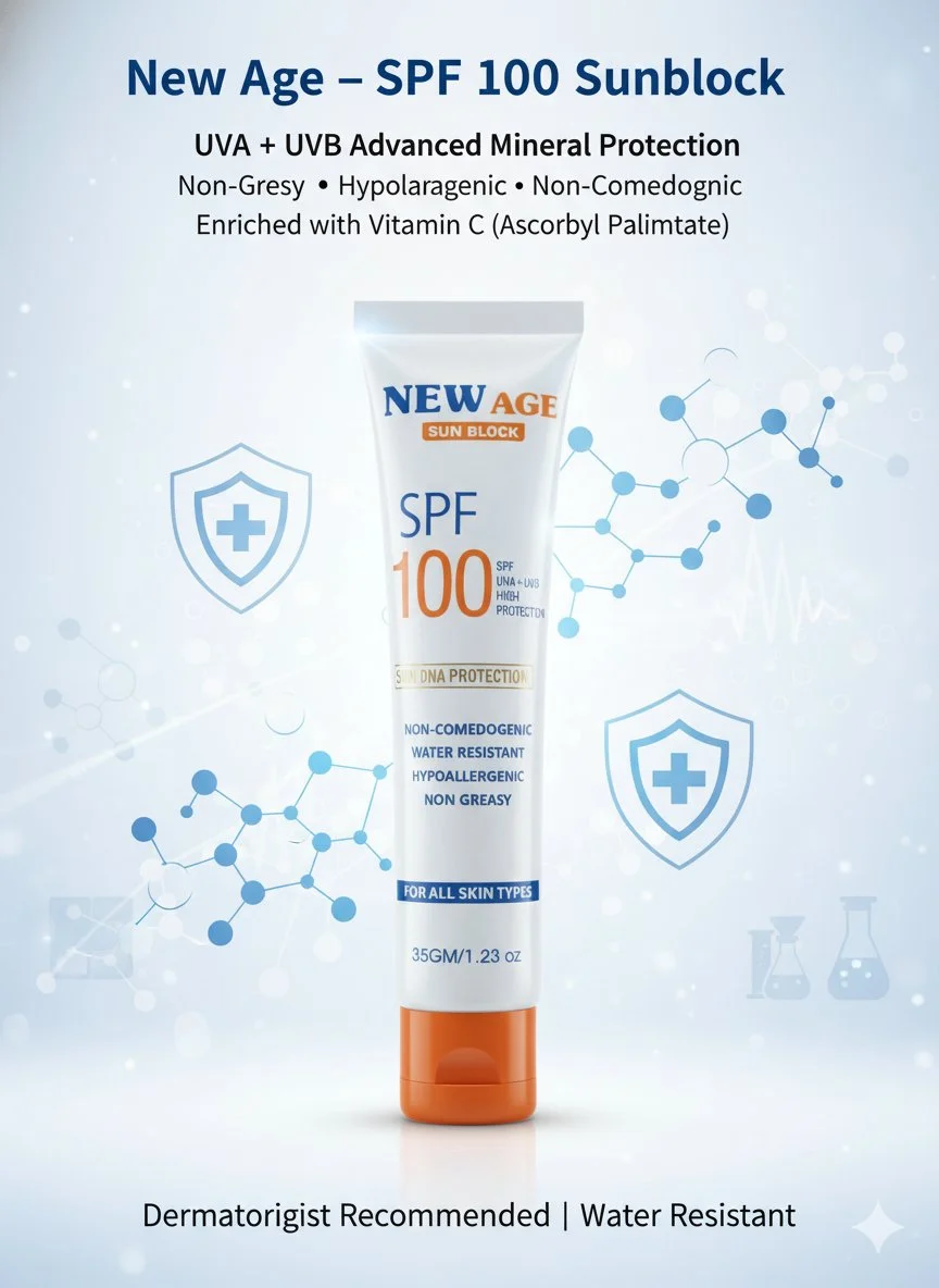 SPF 100 Mineral Sunblock | Non-Greasy Daily Protection