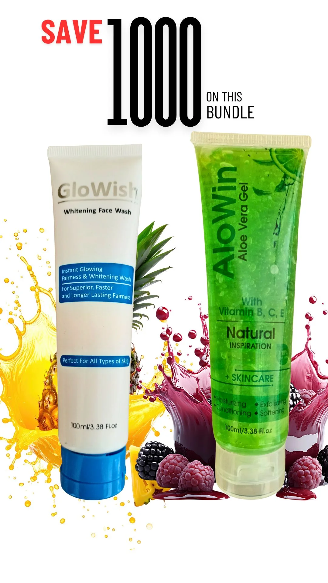 Face Wash + Aloe Vera Gel