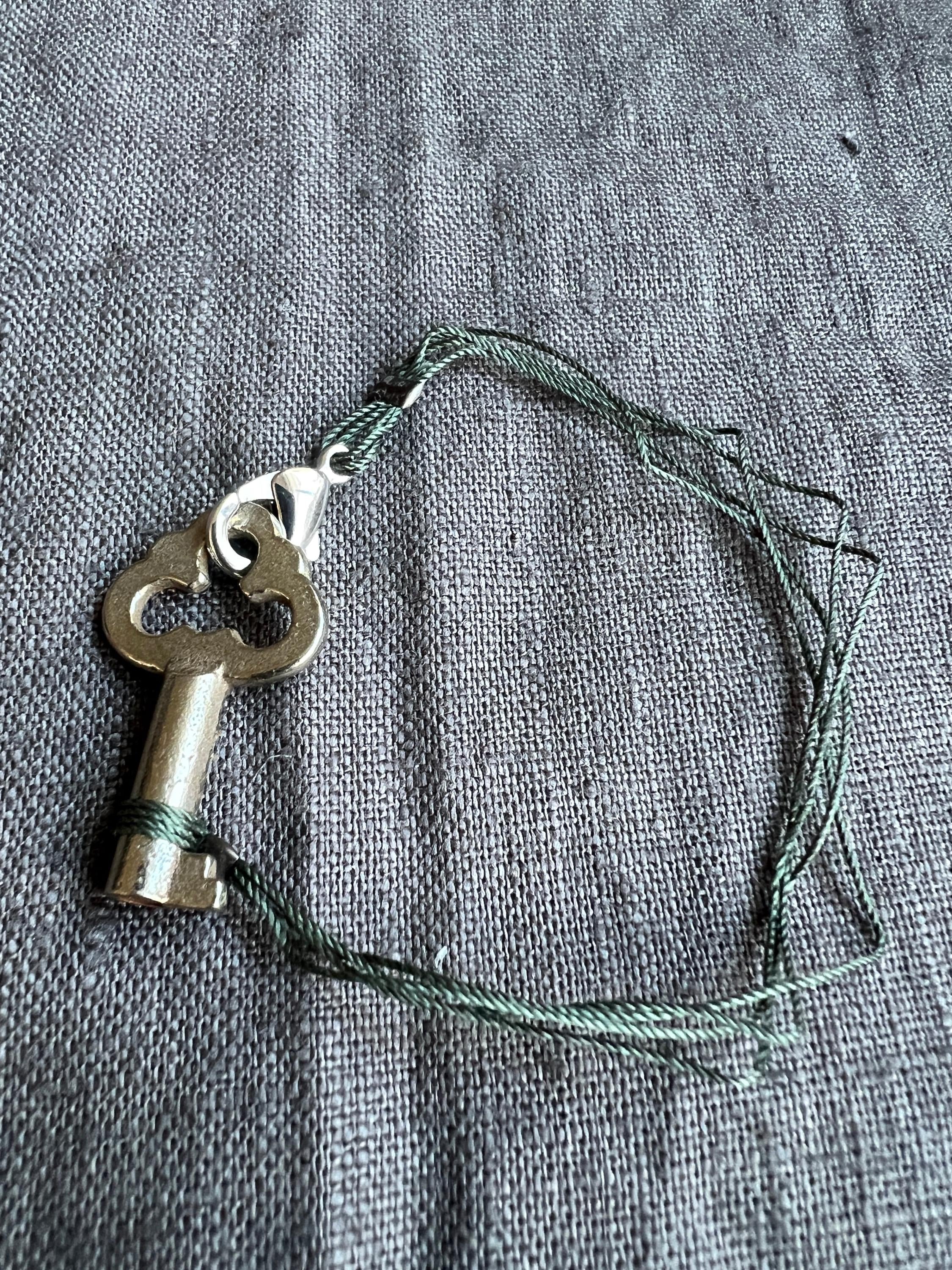 green silk with key