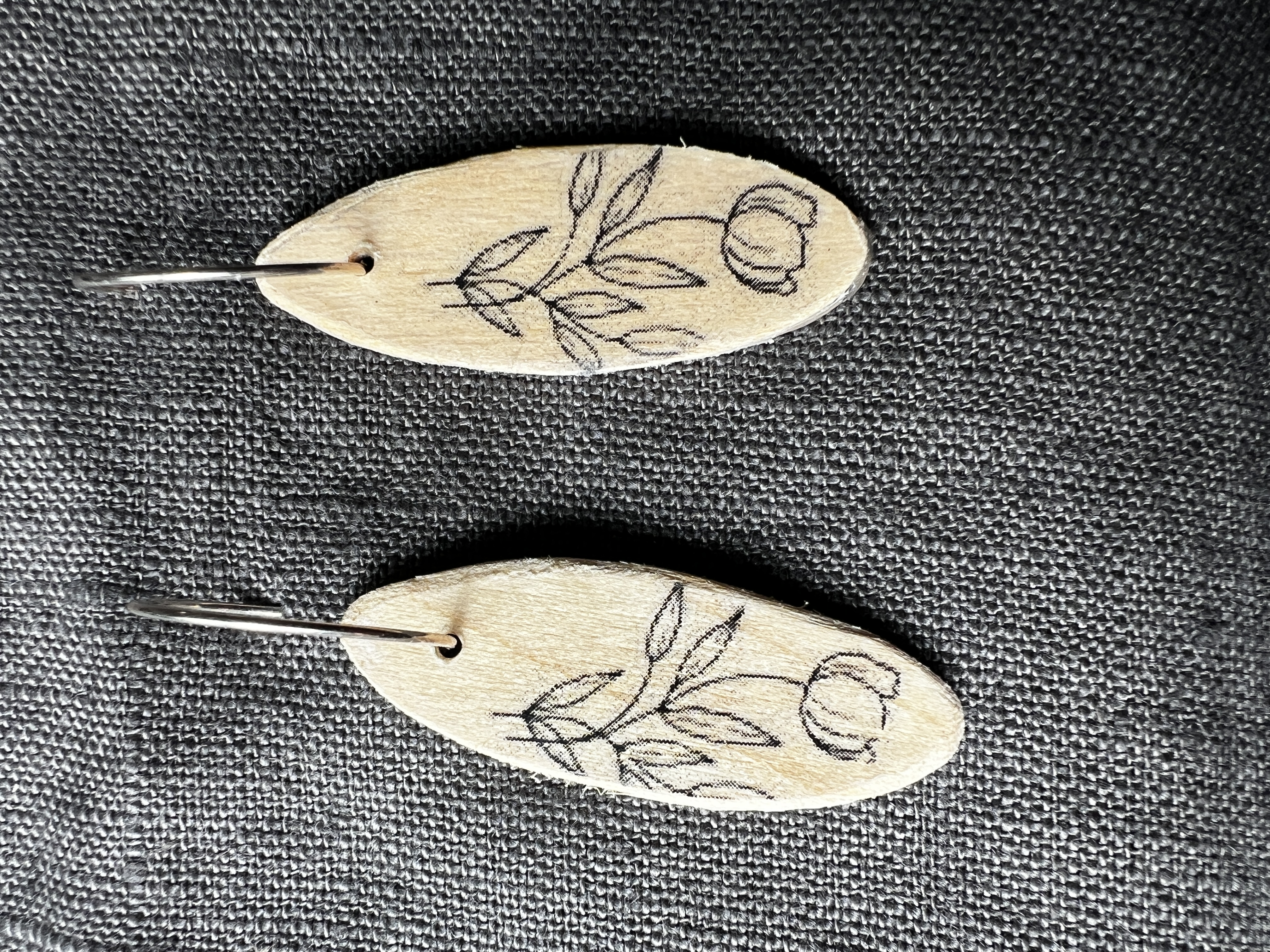 fallen flower earrings
