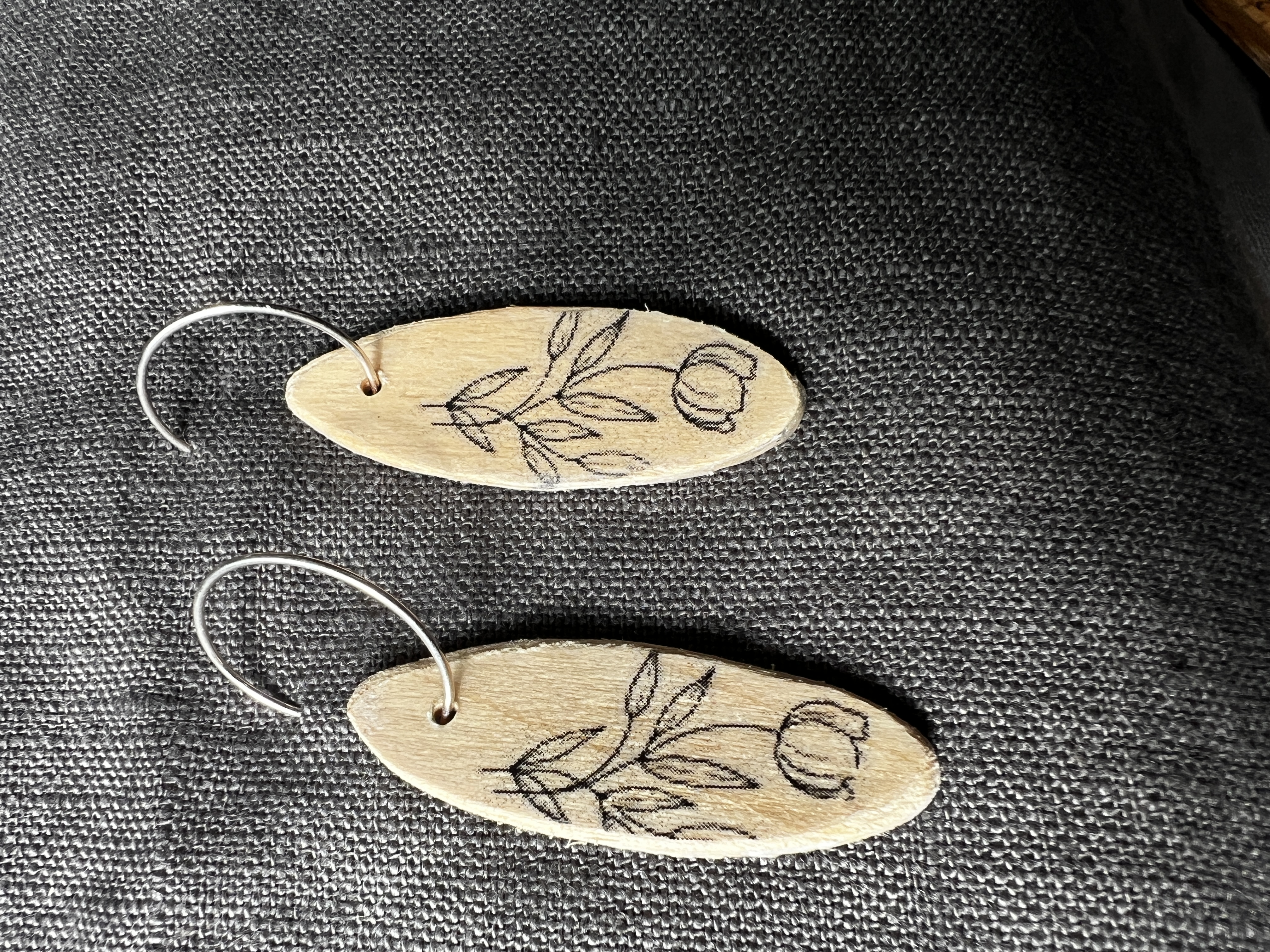 fallen flower earrings