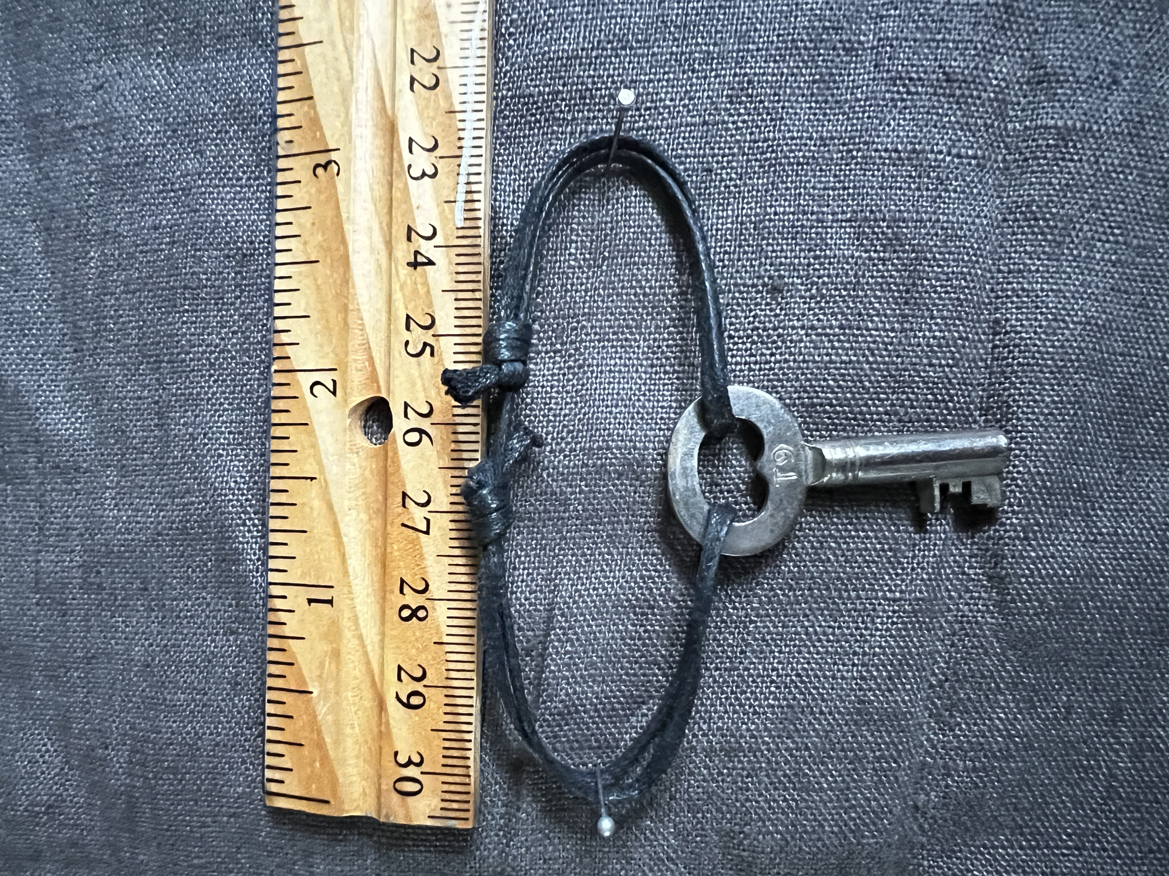 Silver key amulet