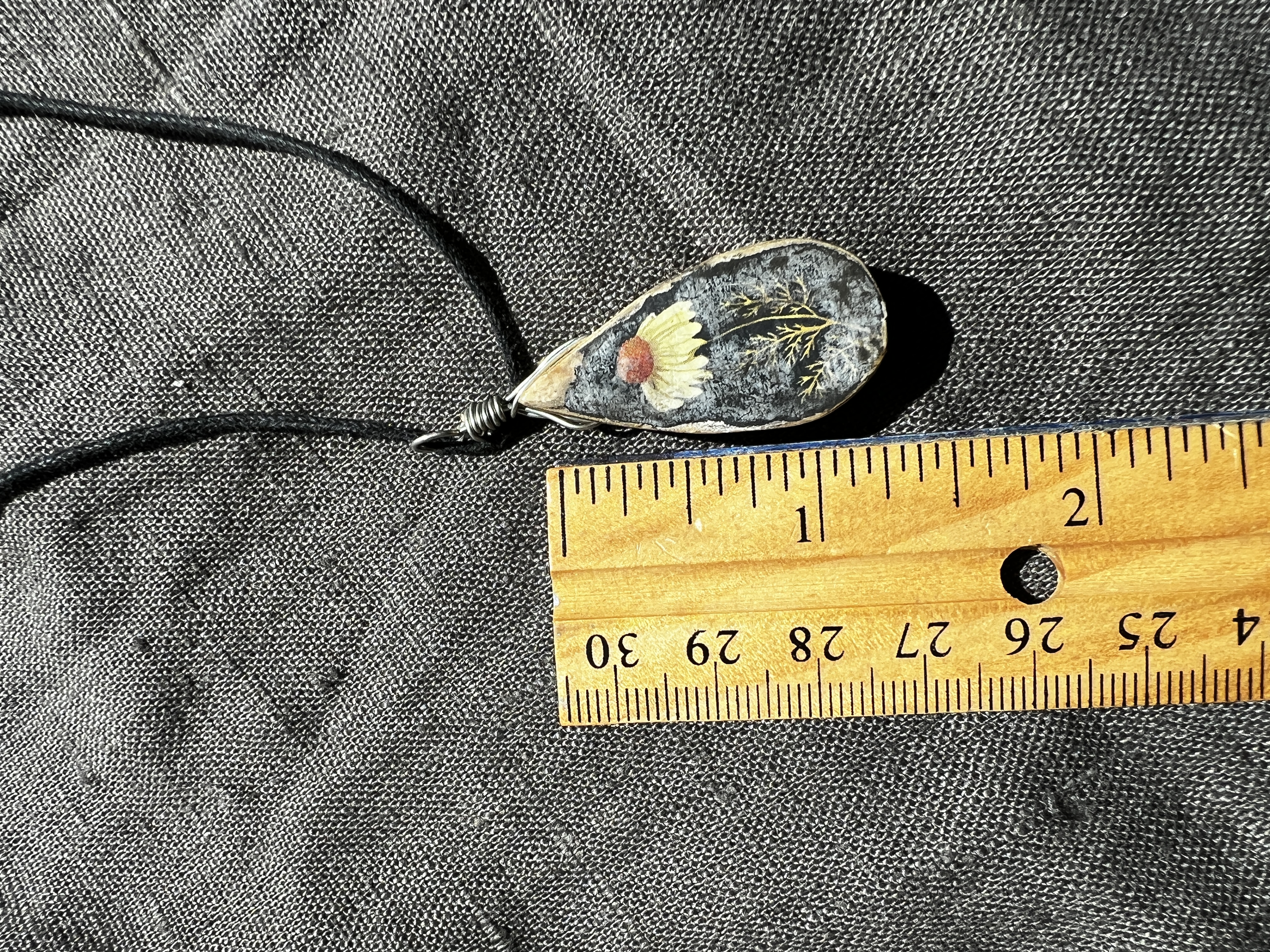Handcrafted wooden floral Pendant