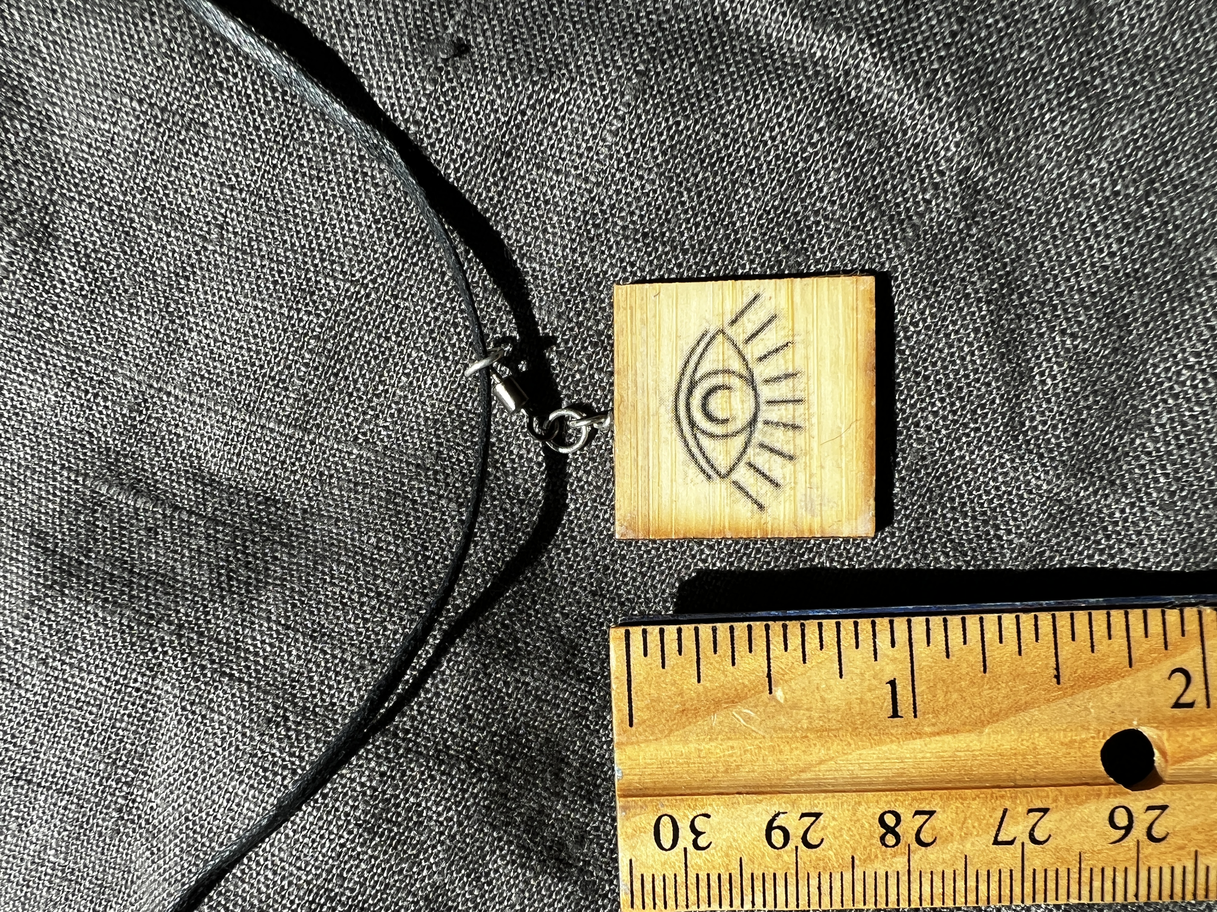 Handcrafted Spinning Wooden Pendant