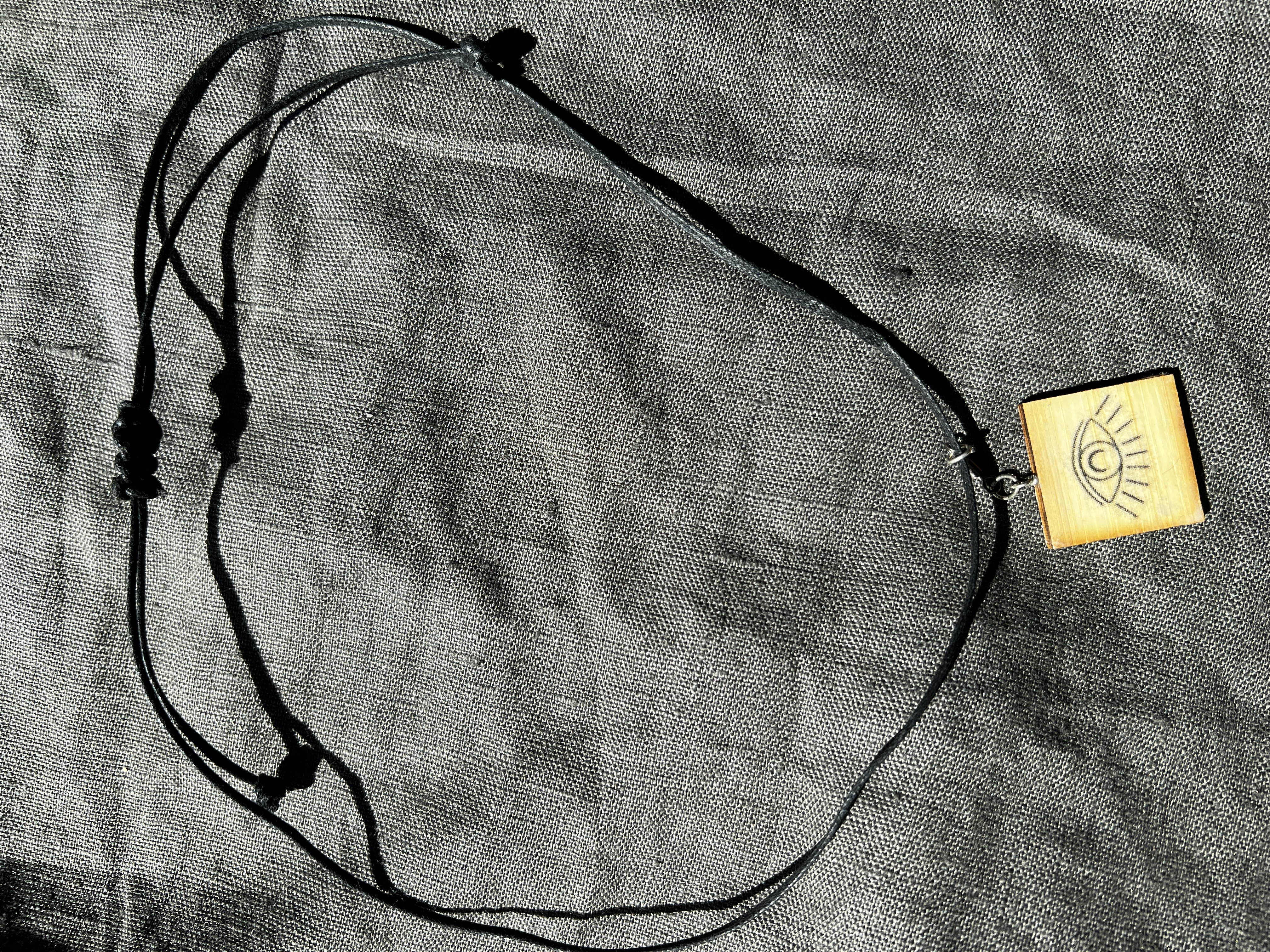 Handcrafted Spinning Wooden Pendant
