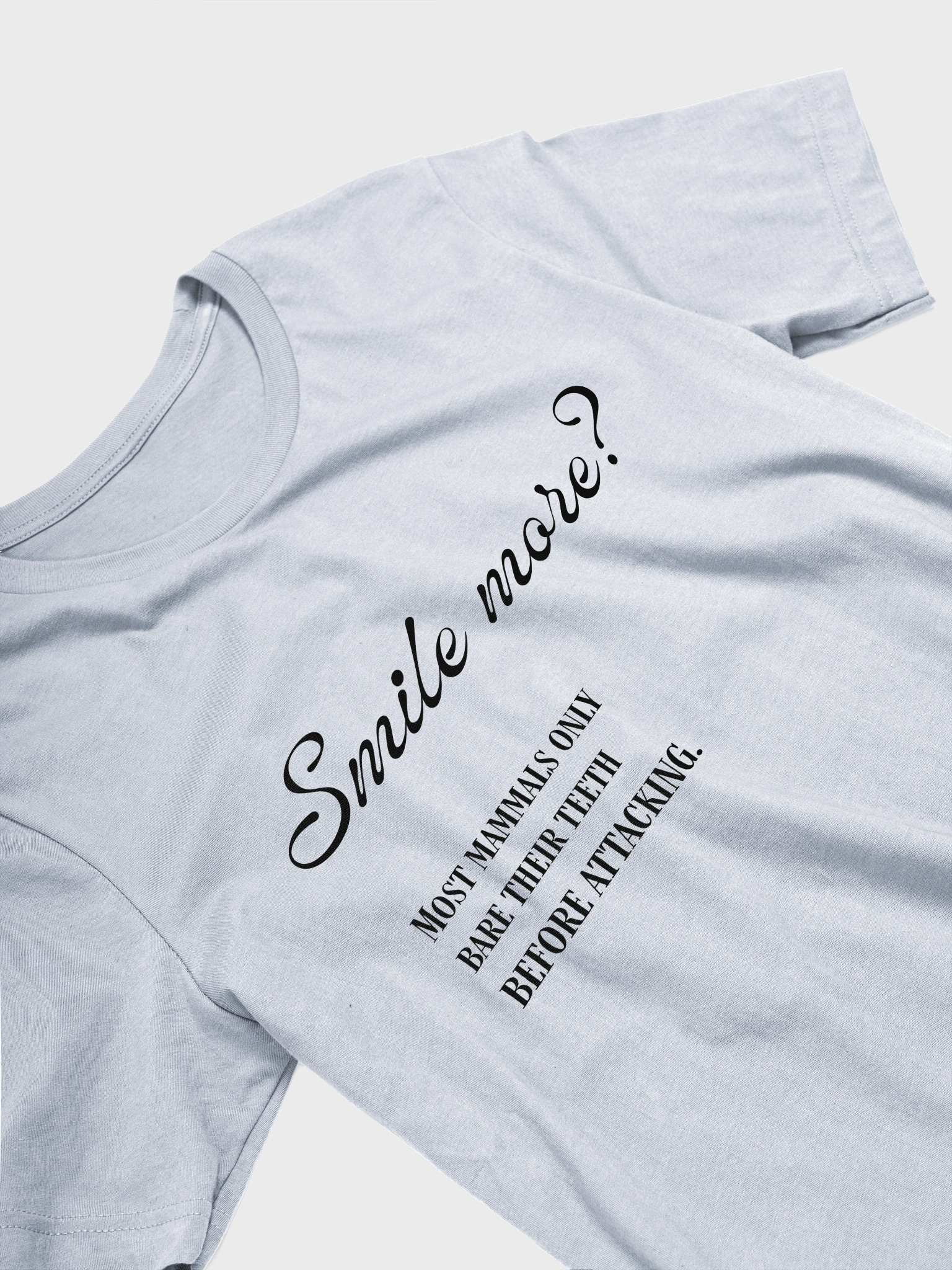 "smile" feminist teeth-baring tee