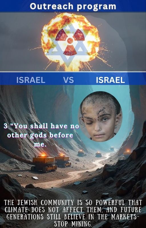 The Jewish community is so powerful that climate does not affect them, and future generations still believe in the markets- stop mining.