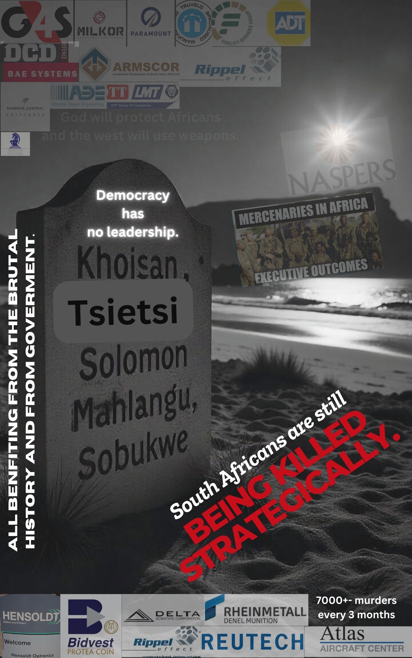 South Africans are still being killed strategically.