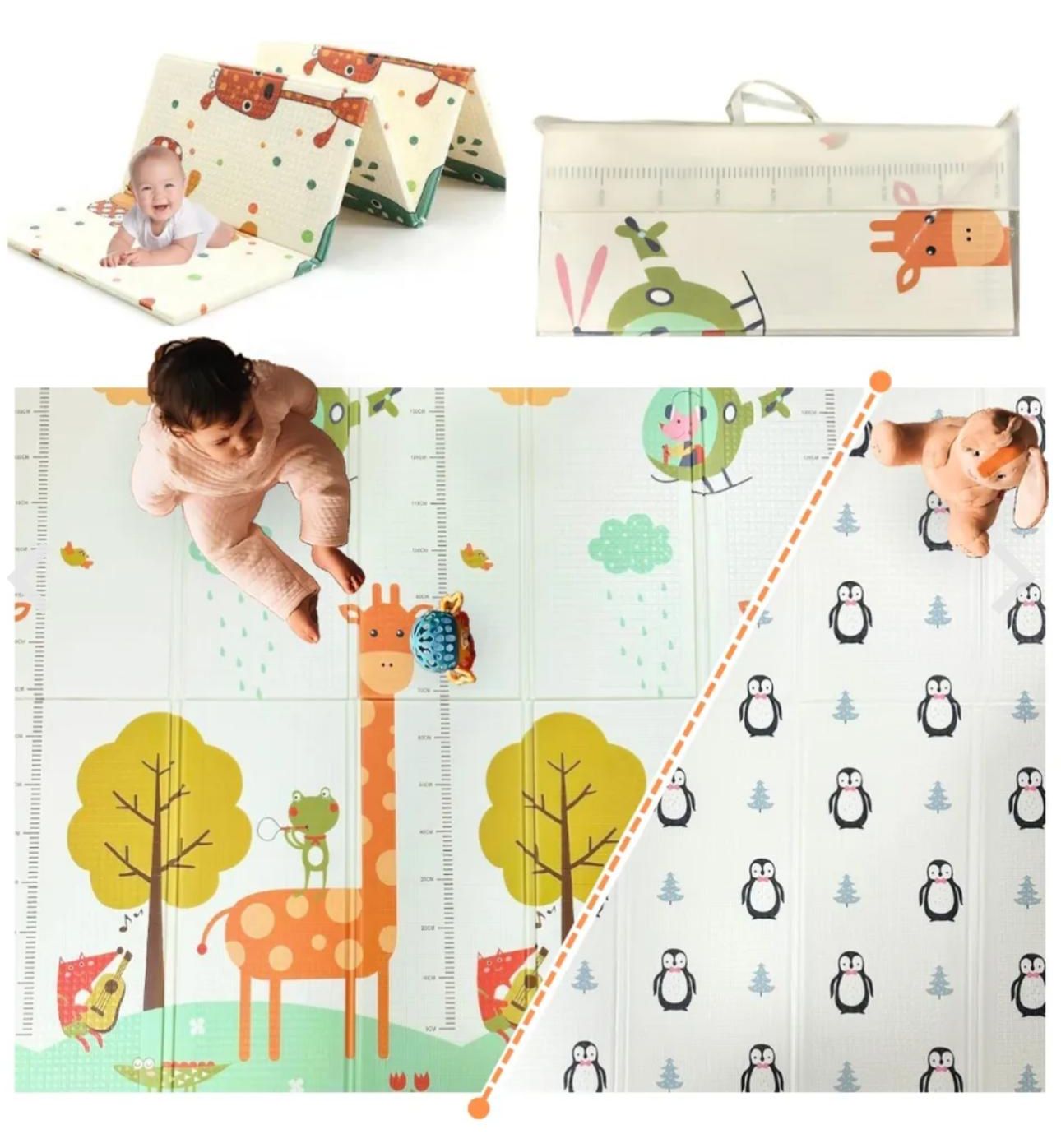 Alfombra de juego plegable para bebés