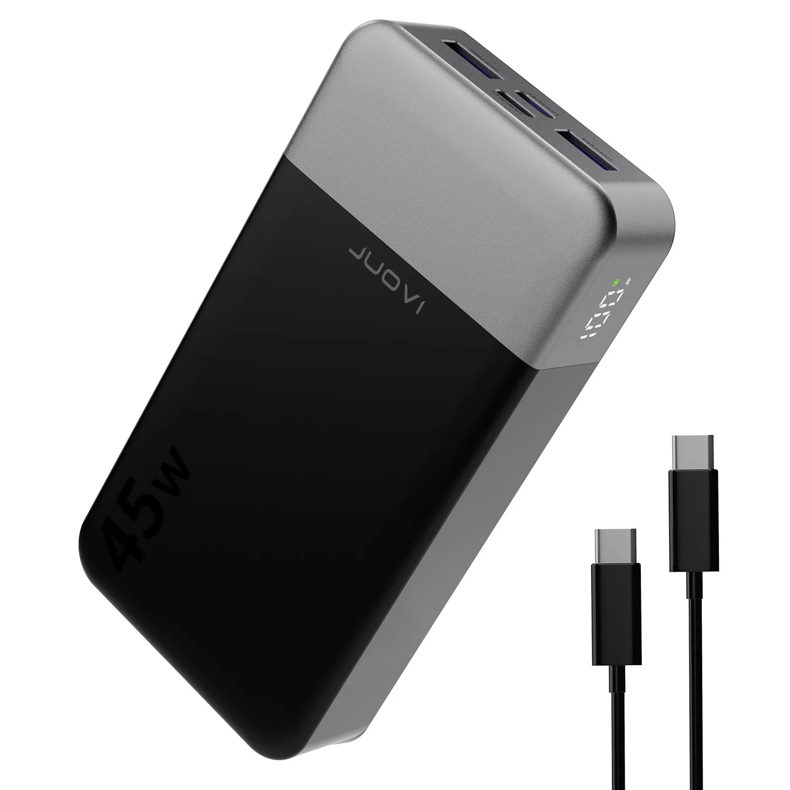 Power Bank 20000mah 45W Portable Fast Charger External Battery for Mobile Phone.