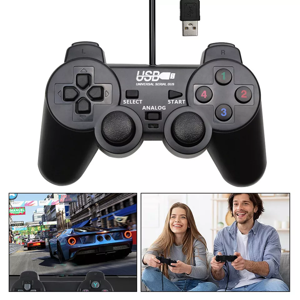 USB Wired Game Controller Gamepad Joystick Joypad for Laptop PC Computer Gaming