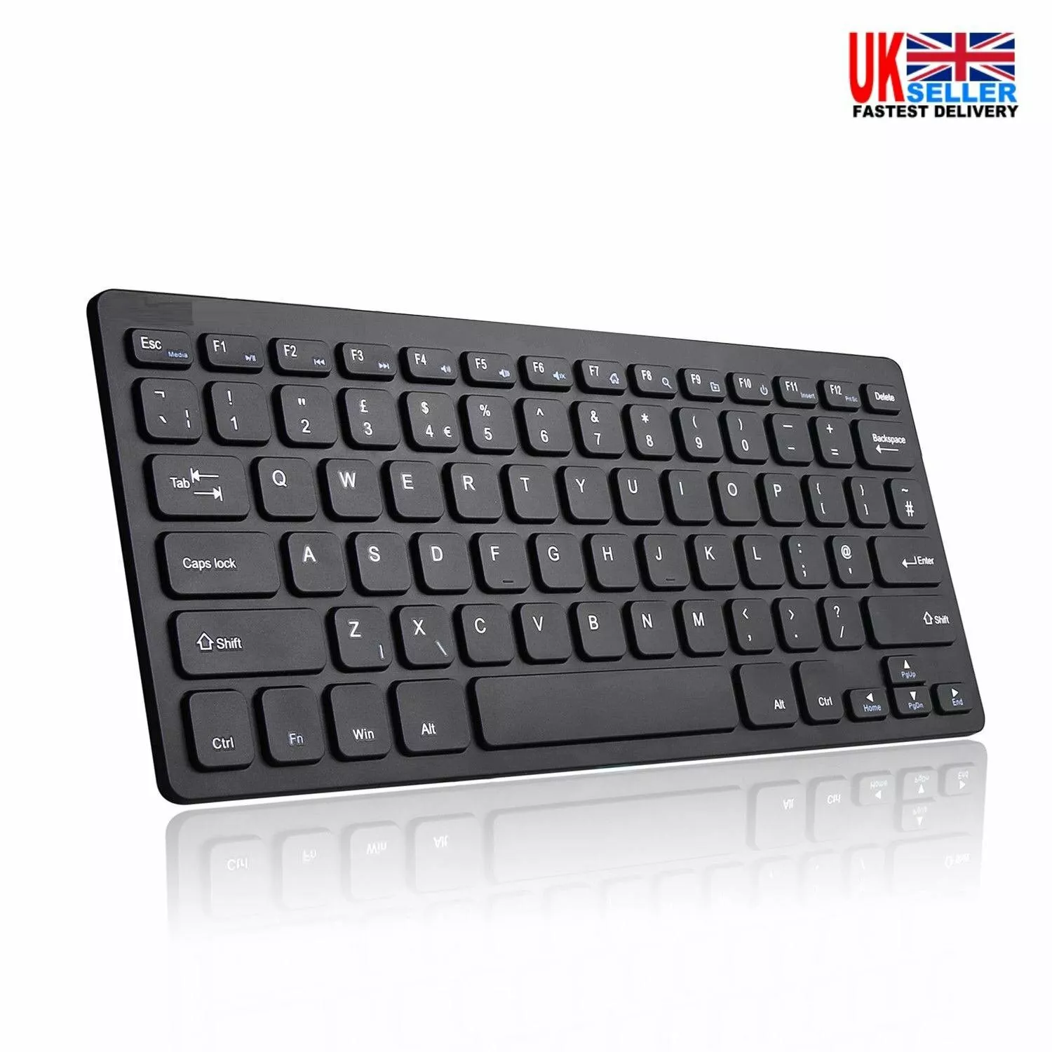NEW SLIM WIRELESS BLUETOOTH KEYBOARD FOR IMAC IPAD ANDROID PHONE TABLET UK