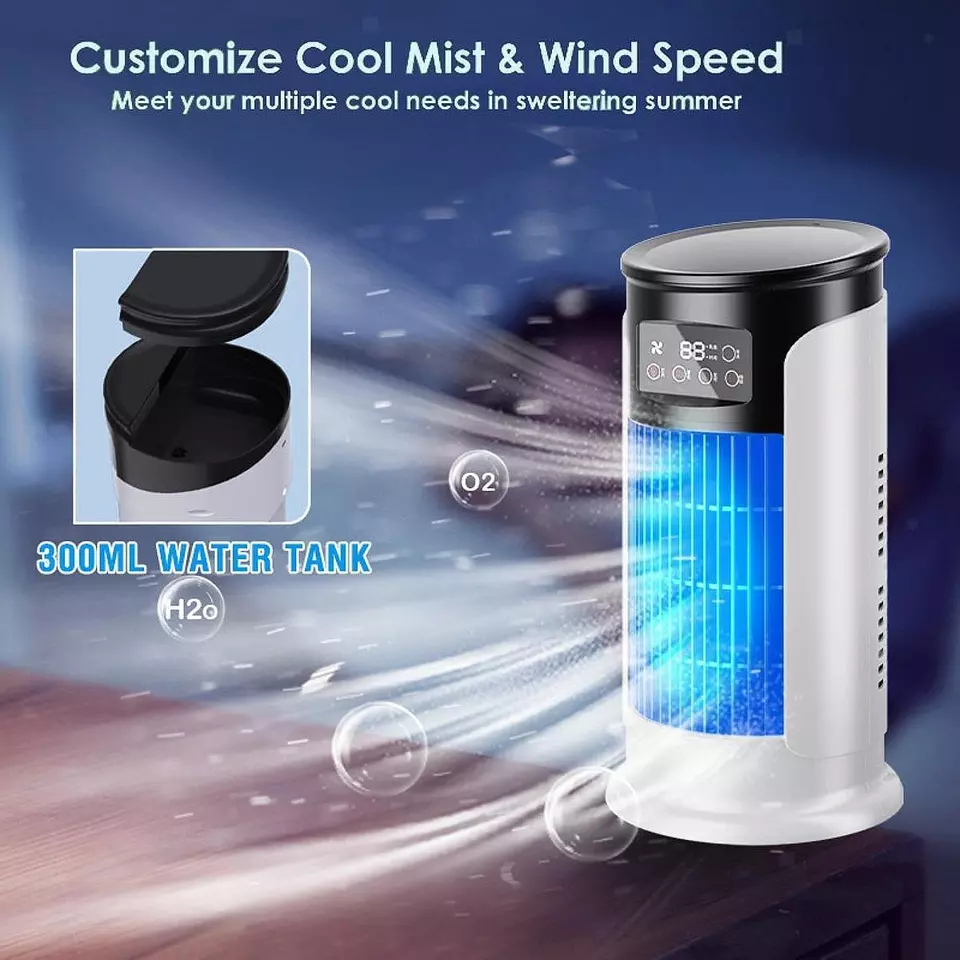 Portable Air Conditioner Silent Mini Air Conditioning for Office Desk Room
