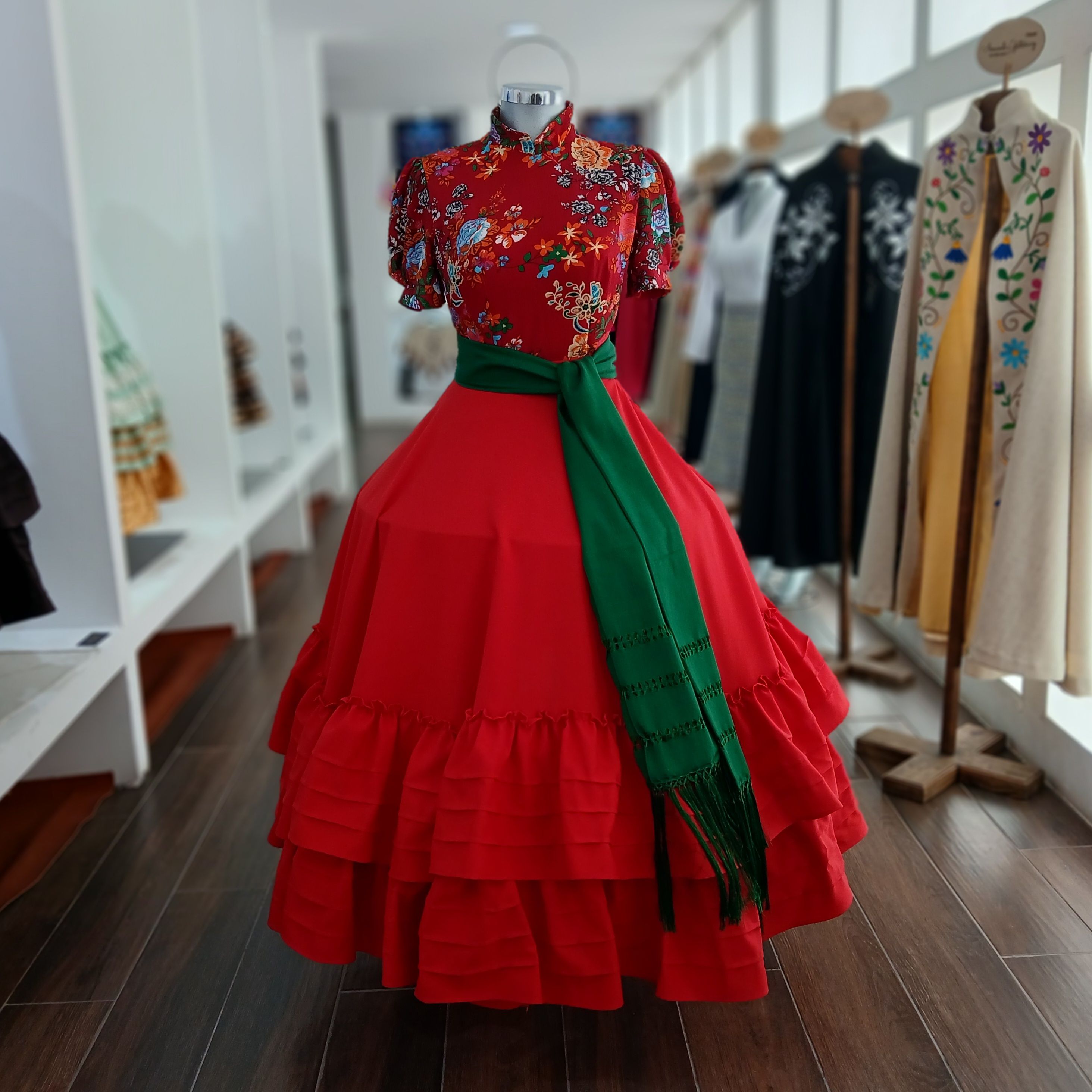 FLOR DE CASTILLA ROJO FLORAL