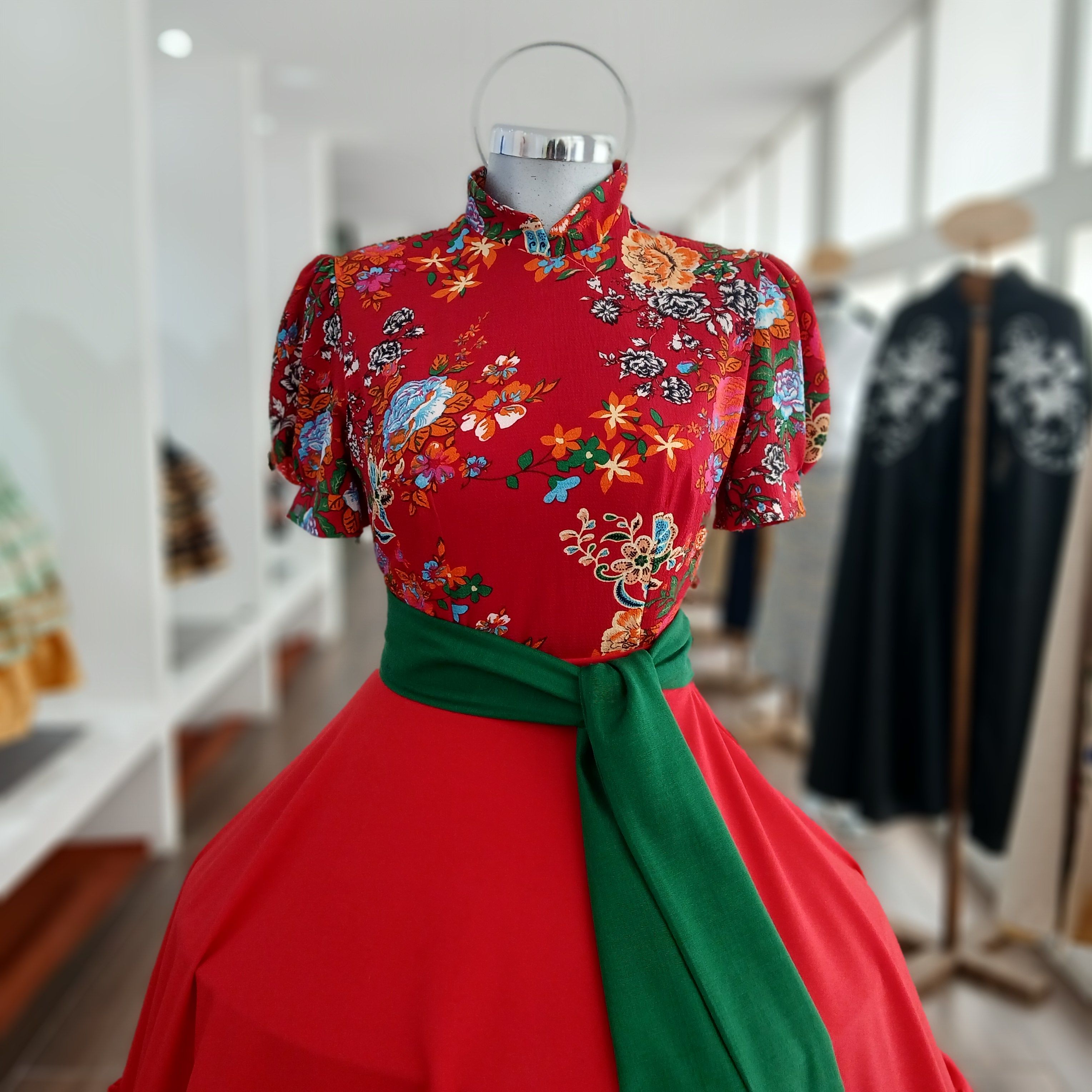 FLOR DE CASTILLA ROJO FLORAL