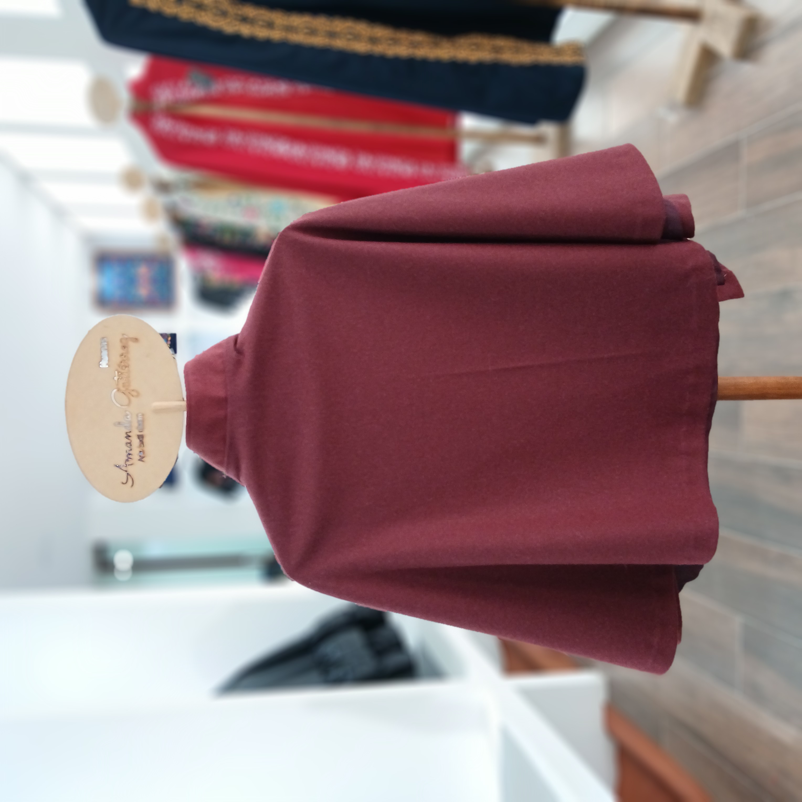 Ruana Vino Floral infantil